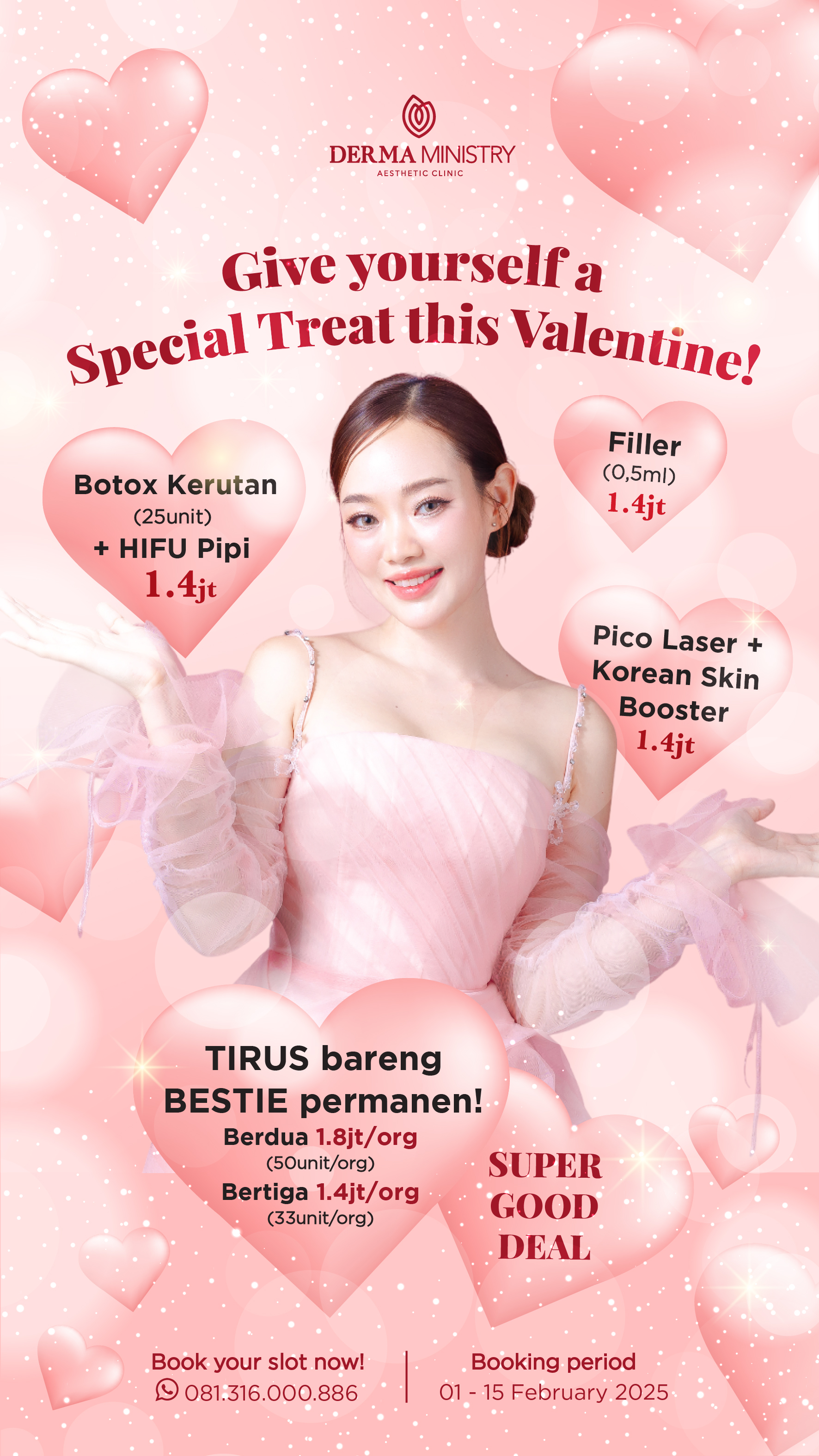 Promo valentine Derma Ministry klinik kecantikan jakarta